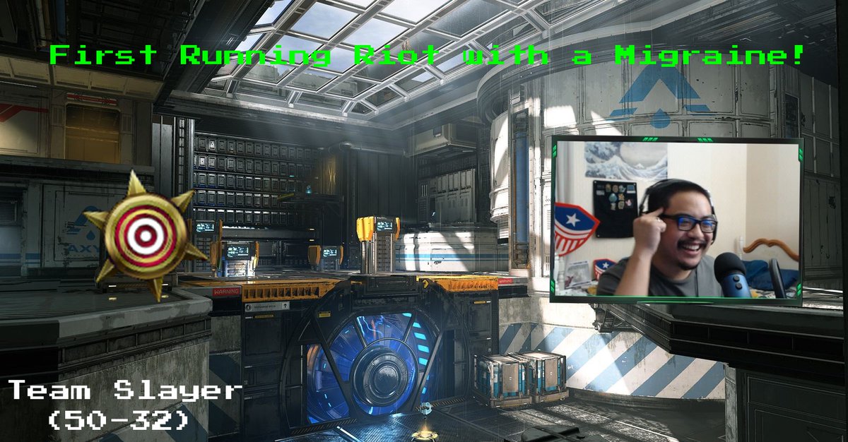 TehR3M1X's tweet image. Rocked a migraine while managing to get a Running Riot in a Team Slayer match last night. 

Find out how I did it today at 12 PM EST.

Subscribe &amp;amp; Watch here on youtu.be/3wkbpiRgkPo

#Content #SupportSmallContentCreators #Halo #HaloInfiniteMP #Twitch