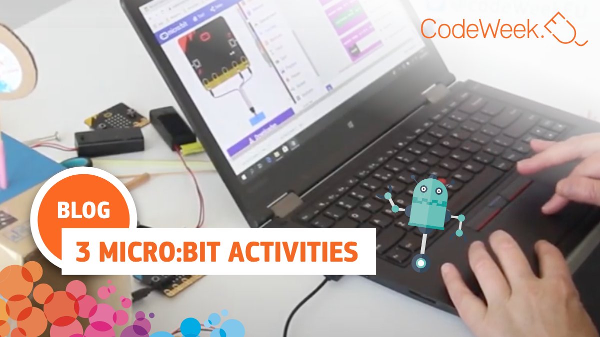 Micro: bit can be a fun and easy way to spark creativity in the classroom! 😚 Here are 3⃣ #CodeWeek activities involving micro:bit: Morse Code, Escape Room, Automated Box. More details here: codeweek.eu/training/makin…