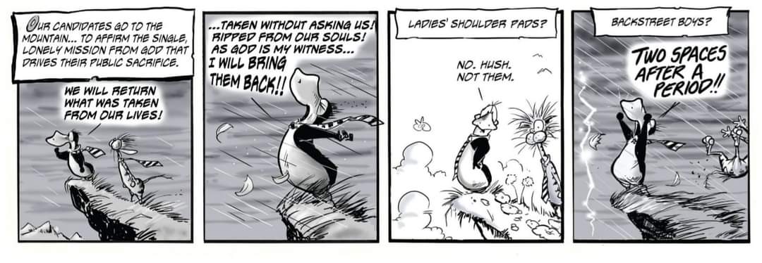 darkwriter's tweet image. #BloomCounty #Opus #Strunk
