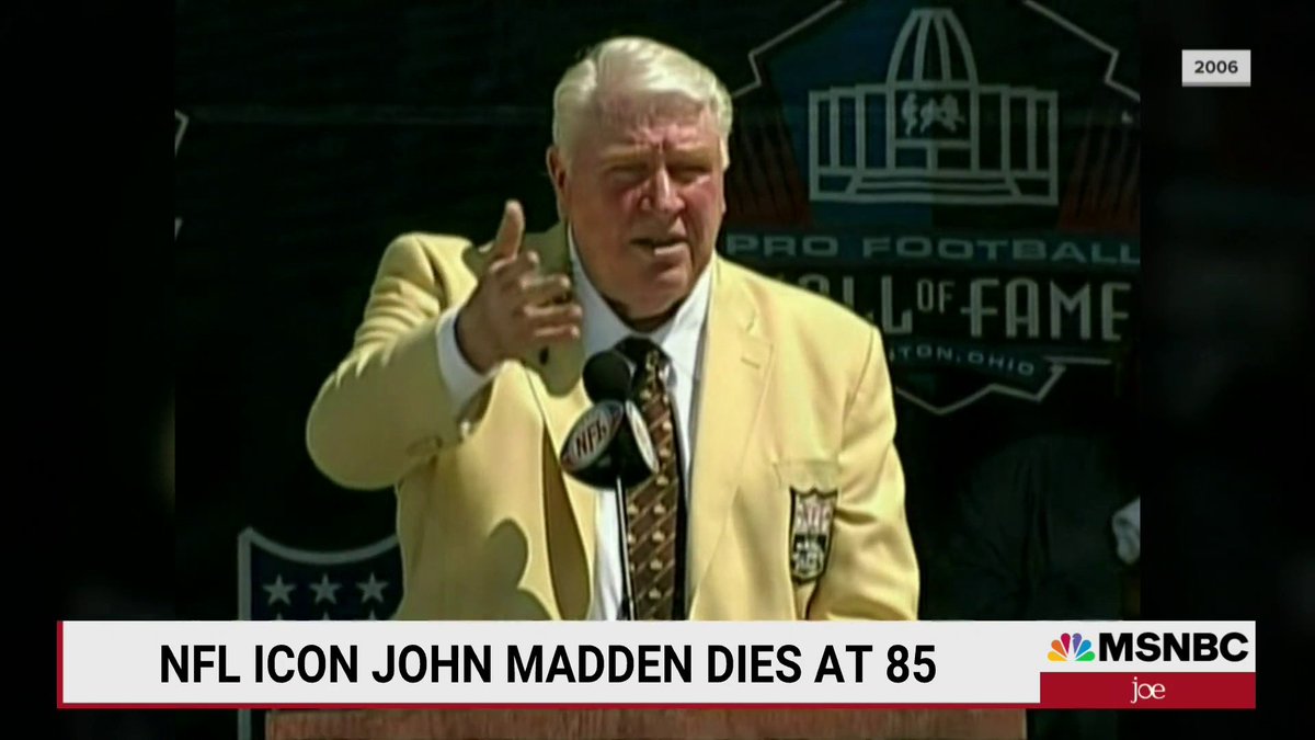AlexKooK24's tweet photo. Tweet from Morning Joe (@Morning_Joe) Morning Joe (@Morning_Joe) Tweeted:%0AJoining us now: @miketirico discusses the life of John Madden https://t.co/51iMregykp https://t.co/fDligFOhST