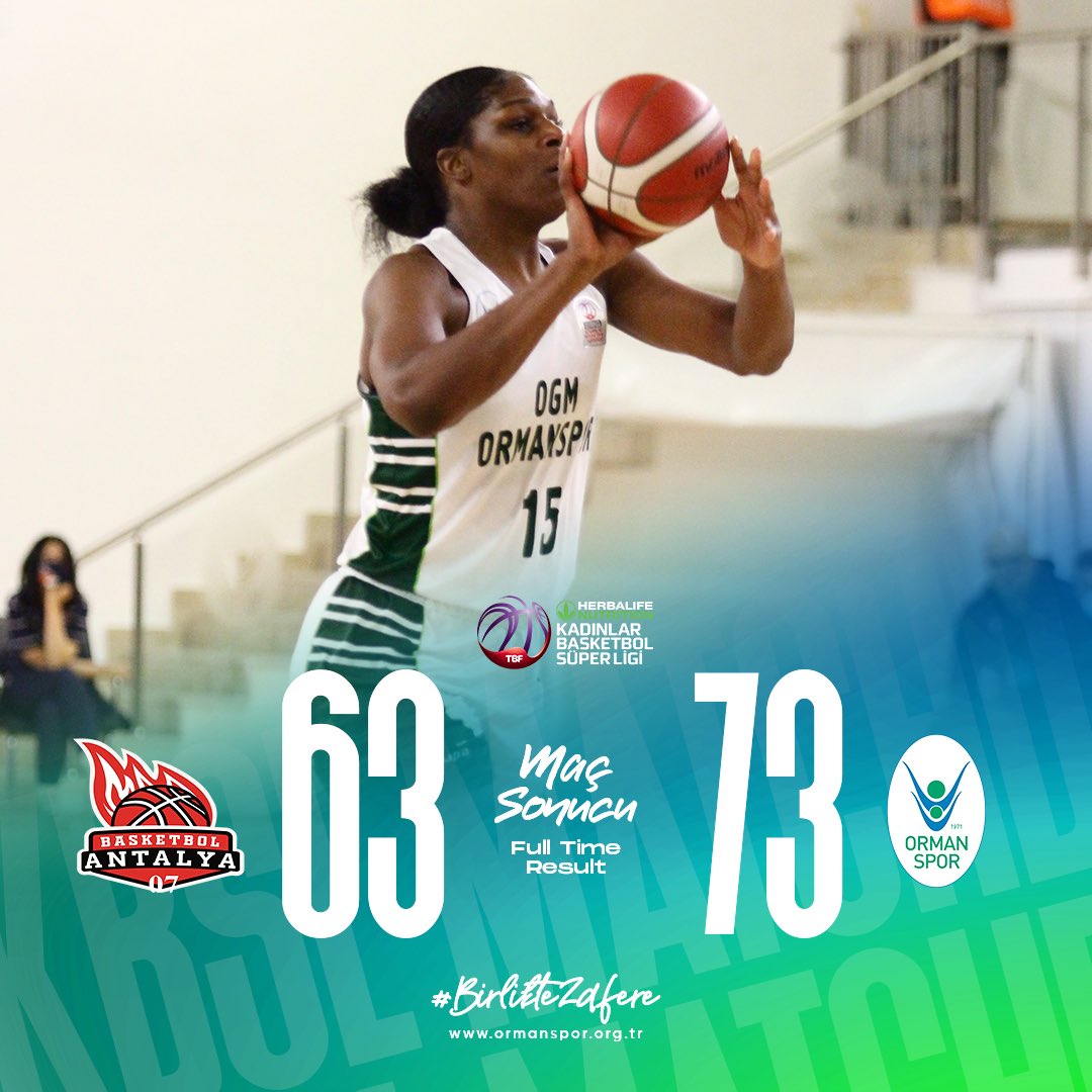 OGM_Ormanspor's tweet photo. 🏆 Herbalife Nutrition Kadınlar Basketbol Süper Ligi  
MAÇ SONUCU / FINAL SCORE 
@07_basketbol :63 - @OGM_Ormanspor :73
#BirlikteZafere https://t.co/nJwF2SX5Yz