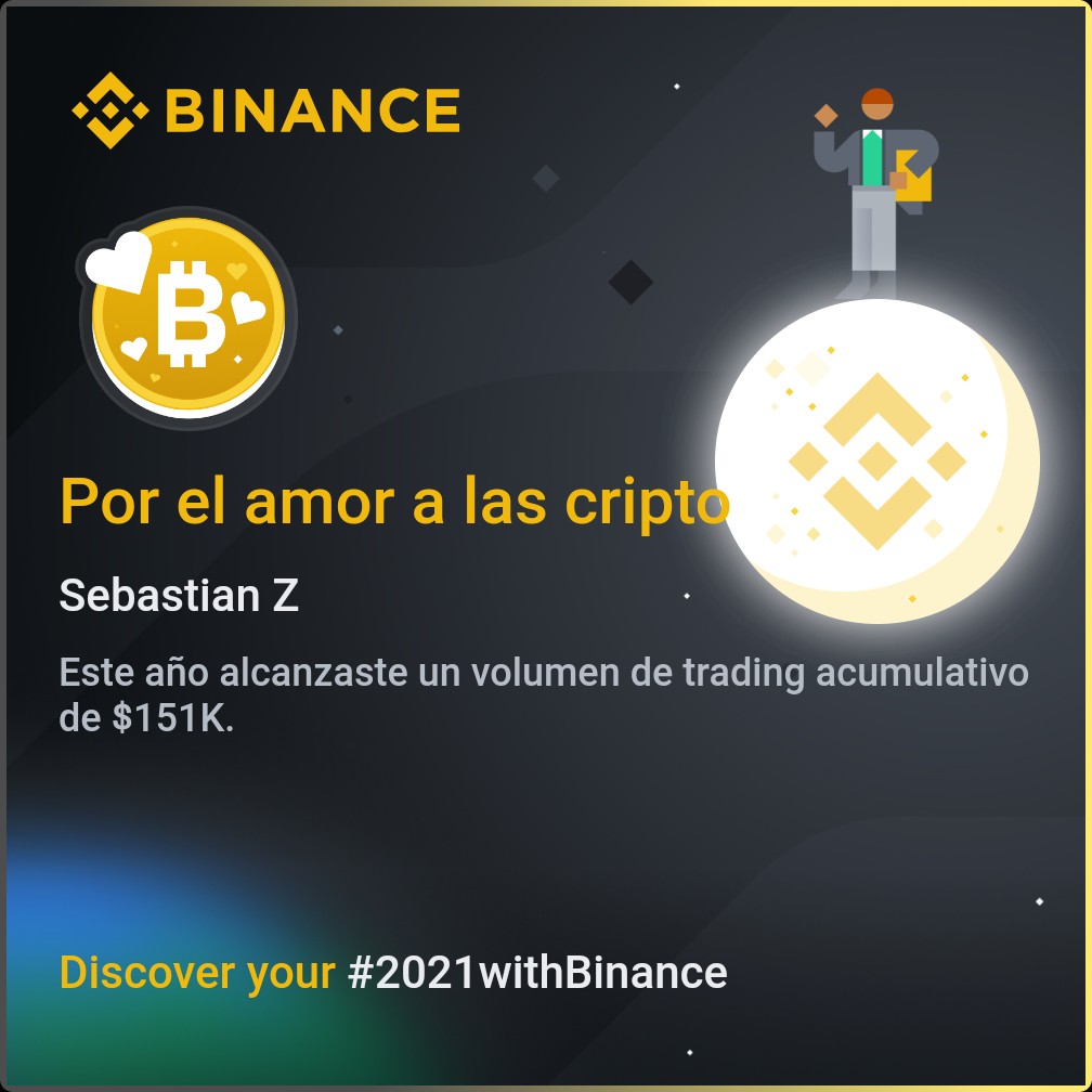 marsebas_z's tweet photo. Un buen año de trabajo #cripto #Binance https://t.co/a3KDpreY5S