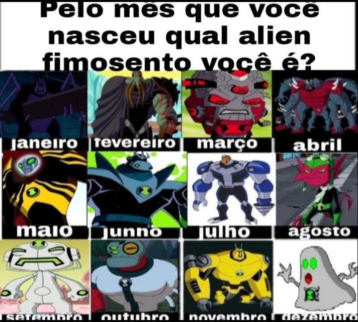 Que alienigena voce e no ben 10