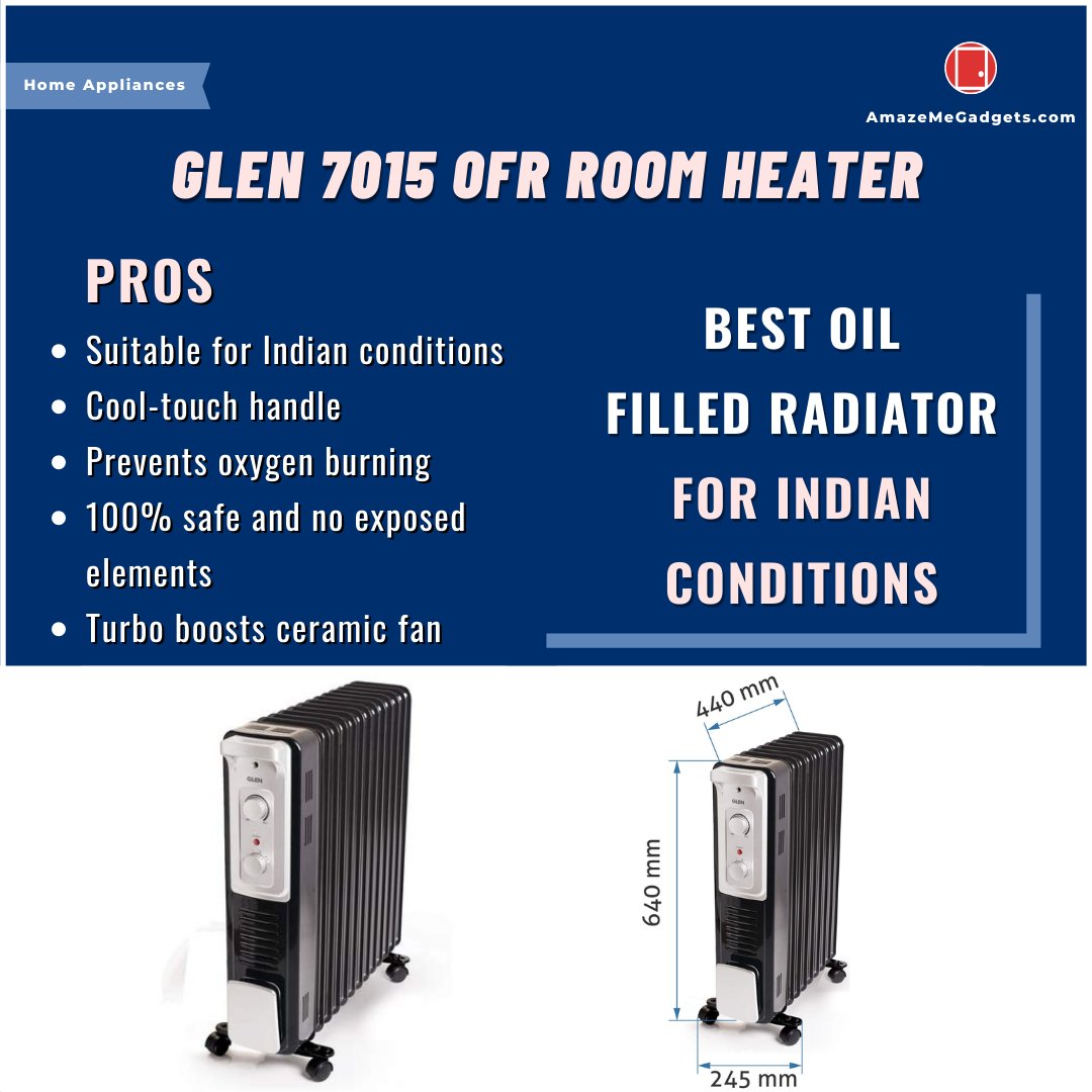 AmazeMeGadgets's tweet photo. Do You Know??? Oil-filled radiators are excellent at retaining your room's heat and are cheap to run.

Find the ''Best OFR For Your Home''. 👇👇

https://t.co/MOl385X6C8

#oilfilledheater #oilfilledheaters #heater #roomheater #spaceheater #ofr #electricheater #heat #homeheater https://t.co/WP65QCyjxZ