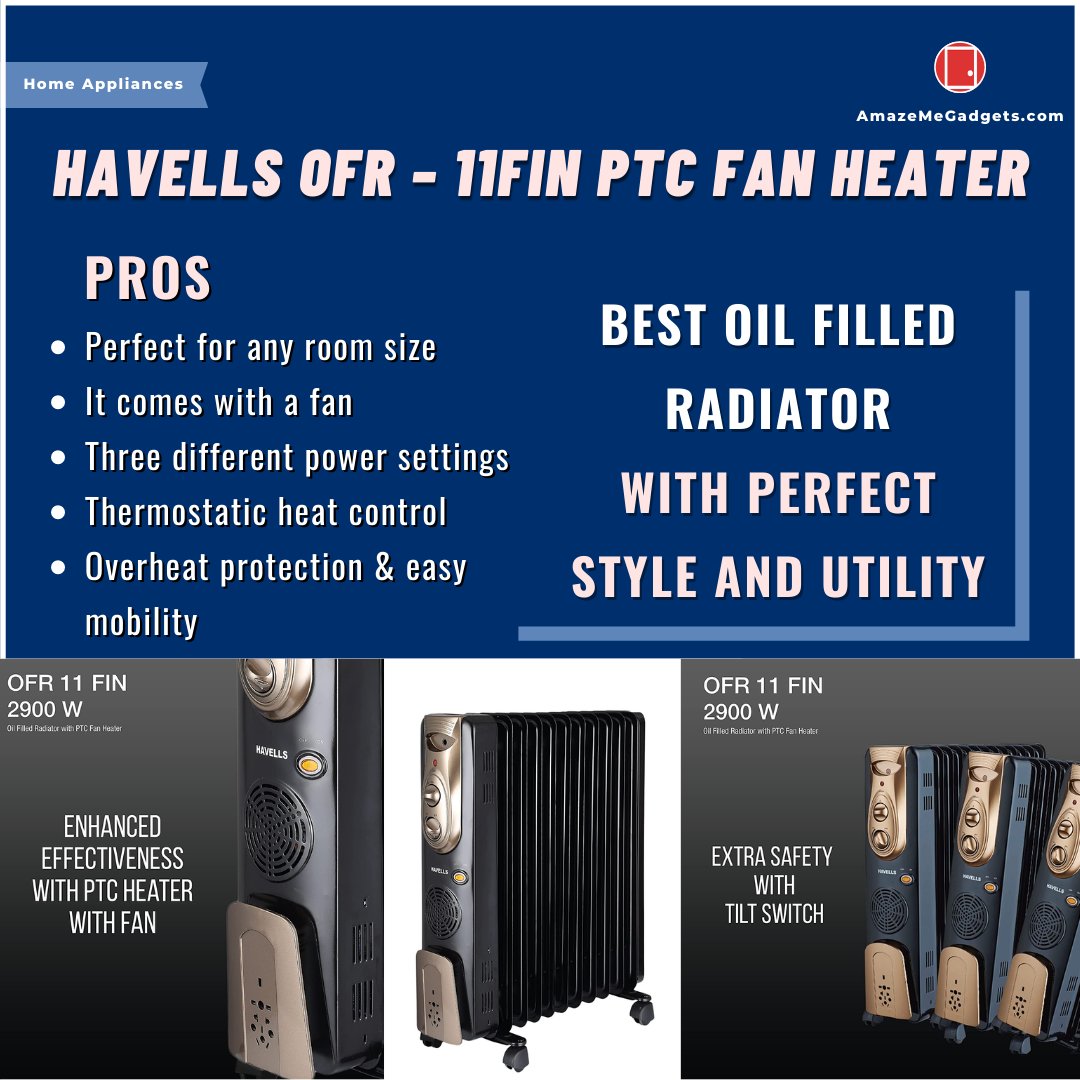 AmazeMeGadgets's tweet photo. Do You Know??? Oil-filled radiators are excellent at retaining your room's heat and are cheap to run.

Find the ''Best OFR For Your Home''. 👇👇

https://t.co/MOl385X6C8

#oilfilledheater #oilfilledheaters #heater #roomheater #spaceheater #ofr #electricheater #heat #homeheater https://t.co/WP65QCyjxZ