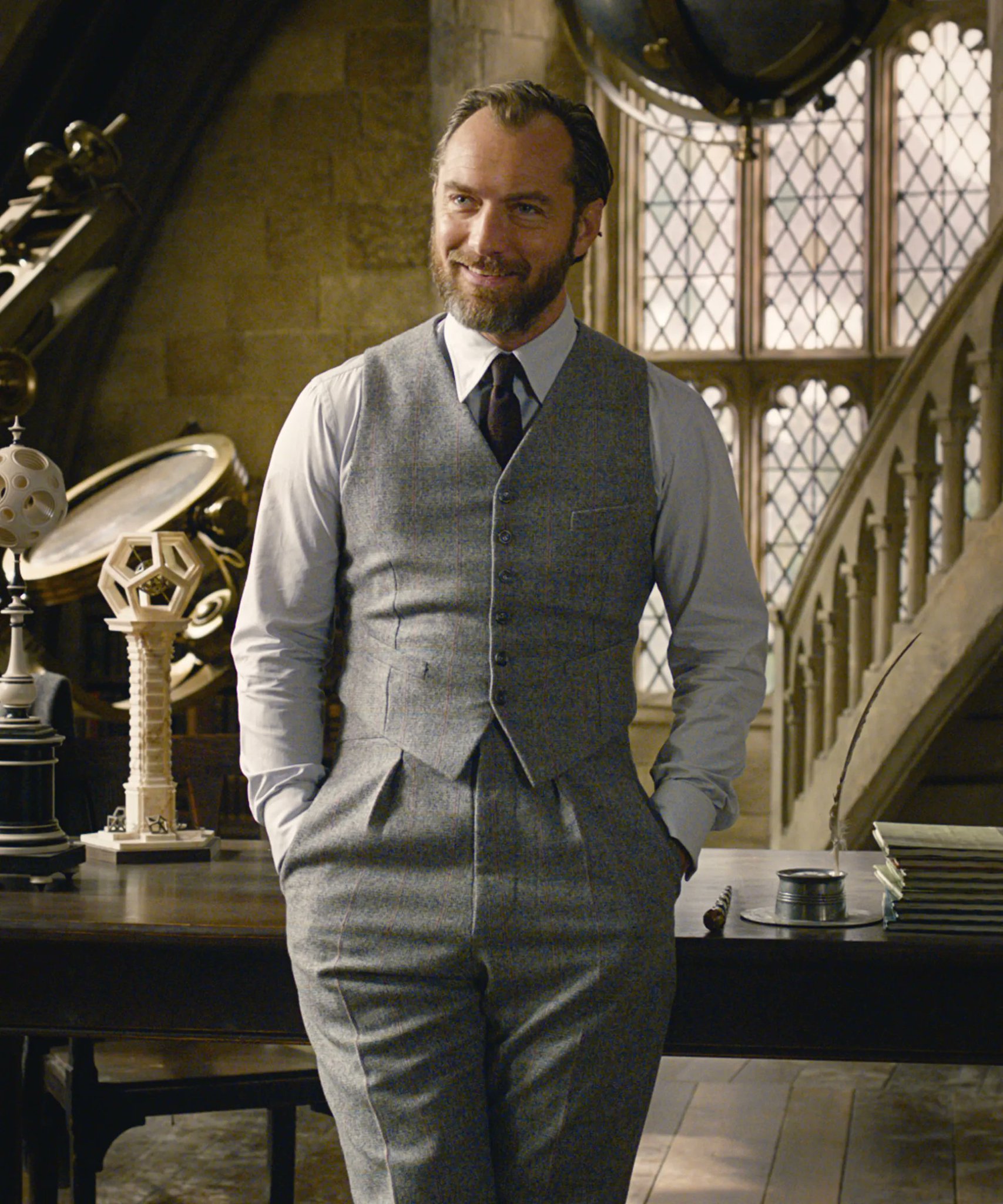  Happy birthday to Jude Law who portrays Albus Dumbledore in the films! 