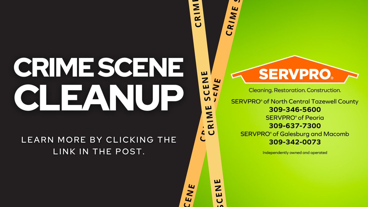bddy.me/3mEo8t2 
#servpro #centralillinois #cleaning #restoration #crimescenecleanup #crimescene