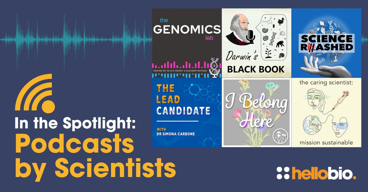 This year saw the launch of our Podcasts by Scientists series! 🎧

We chatted to scientists about their audio projects! 🎙️

Read about <a href="/darwinblackbook/">Darwin's Black Book 🎙</a>, <a href="/theGenomicsLab/">The Genomics Lab</a>, <a href="/BelongPodcast/">"I belong here" Podcast</a>, <a href="/LeadCandidate/">The Lead Candidate Podcast</a>, <a href="/caringscientist/">The Caring Scientist: Mission Sustainable</a> &amp; <a href="/ScienceRehashed/">Science Rehashed</a>: ow.ly/ZfIO50HgrJx

#sciencepodcasts