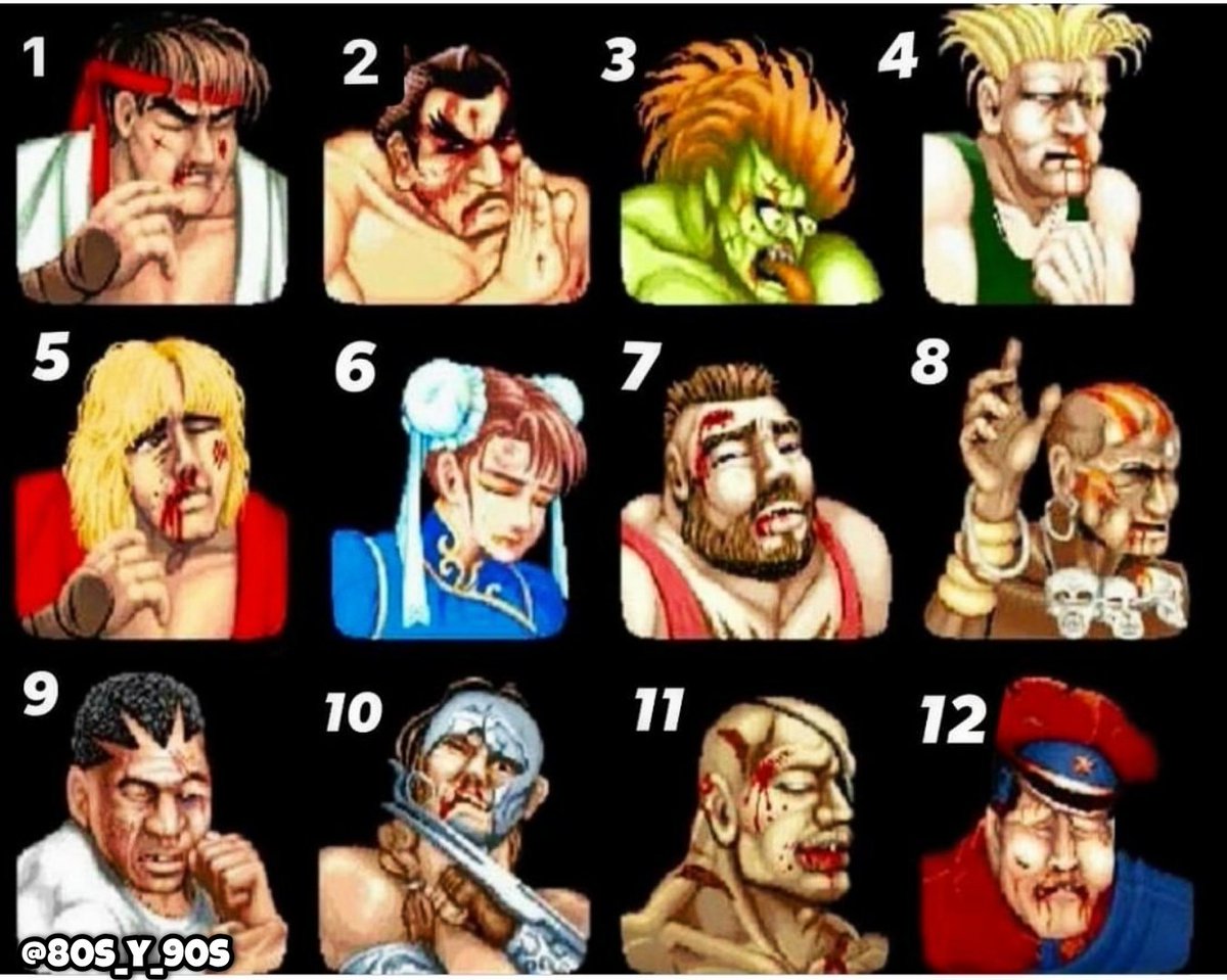 80s_y_90s's tweet image. En la escala de Street Fighter, ¿Cómo te trató el 2021?