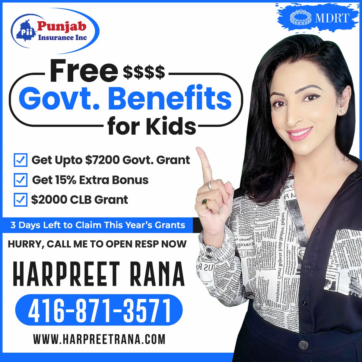 HarpreetAdvisor's tweet photo. Get Free Government Benefits while saving for your Child's post-secondary education with RESP. 

#HarpreetRana #InsuranceQueen #InsuranceAdvisor #RESP #VisitorInsurance #DisabilityInsurance #MDRT #TermInsurance #PunjabInsurance #LifeInsurance #FreeAdvice https://t.co/H0iyCL7rxf