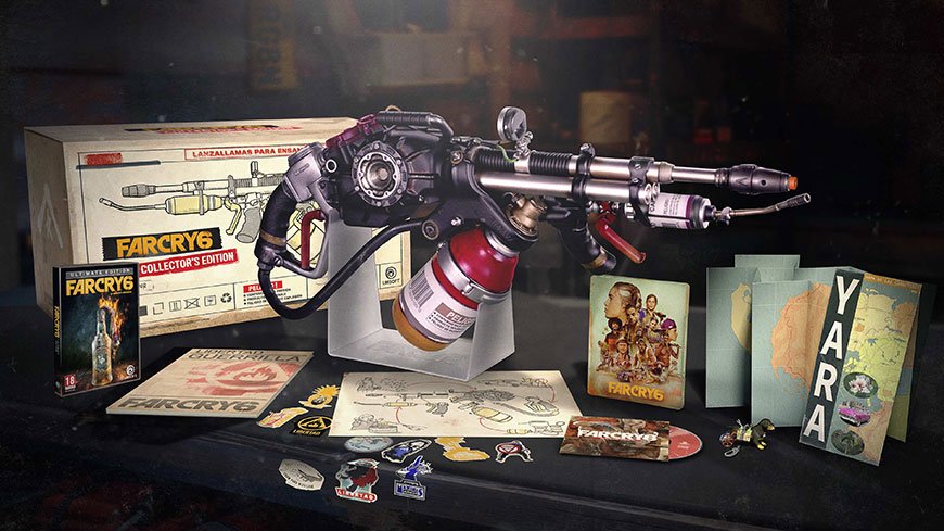 Gastronogeek's tweet photo. [Concours]  Oh! Tente de remporter ce lot #FarCry6 : 1 ex. du jeu sur Xbox + 1 manette Xbox customisée (merci @XboxFR !) + 1 collector (sans jeu) + 1 t-shirt ! KESKIYAAA !

Pour participer : RT &amp; Follow 
@Gastronogeek
@FarCryFR 

TAS le 31/12 à 12h ! https://t.co/HsSa71R3Qy