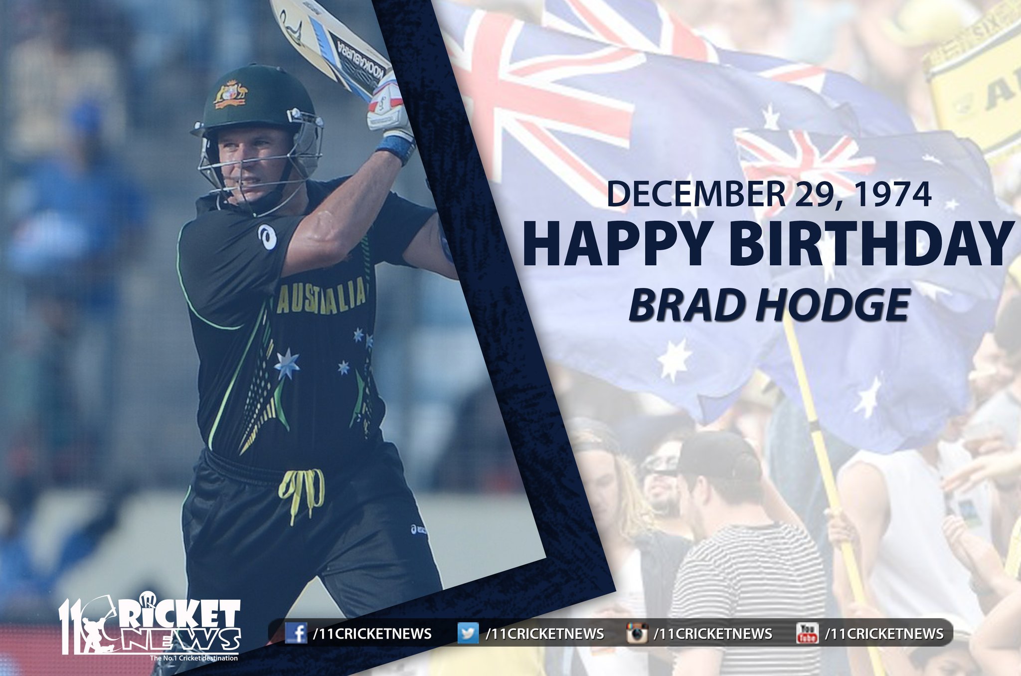 Happy Birthday \"Brad Hodge\" He turns 47 today 