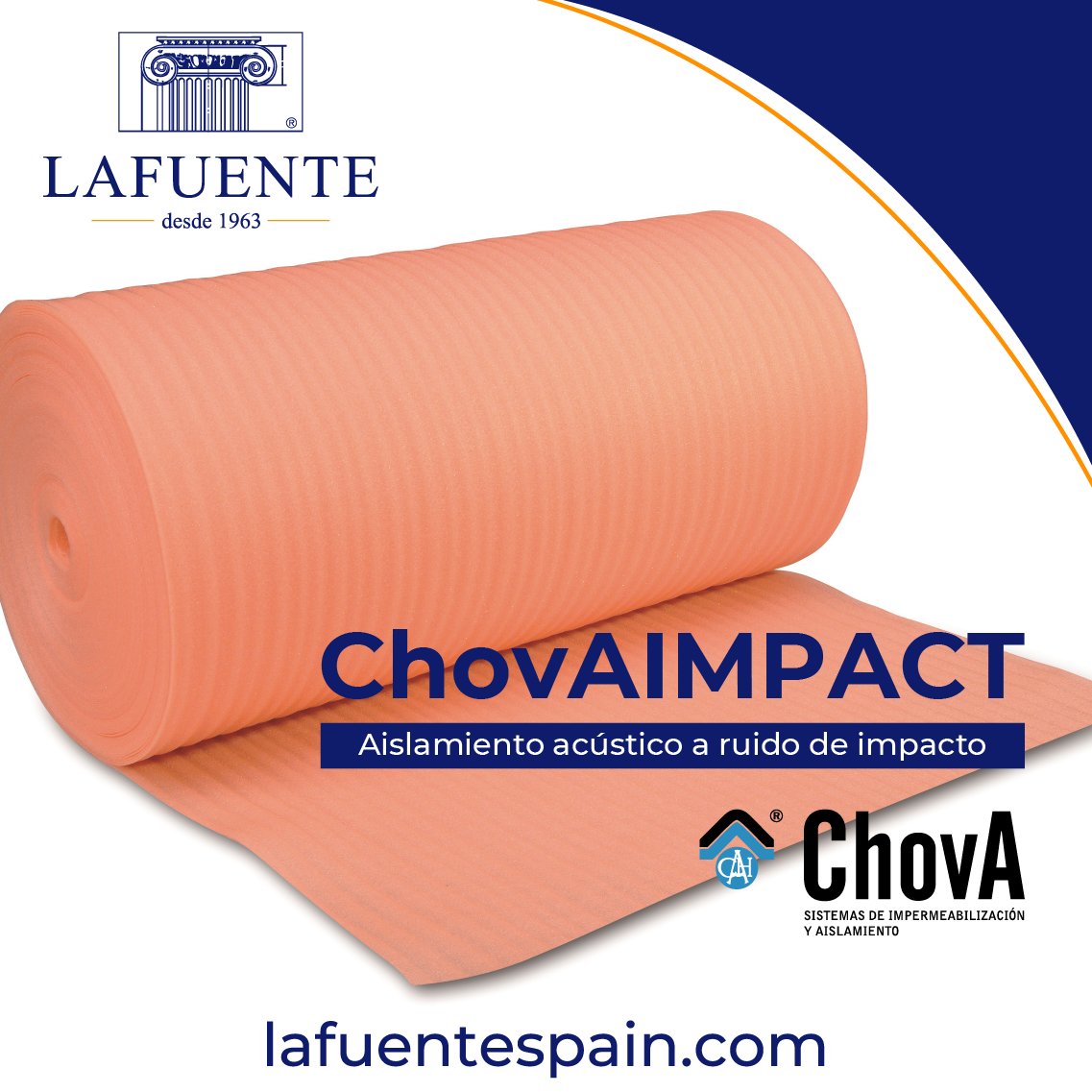 LafuenteSegovia's tweet photo. ¡Buenos días!
Te presentamos ChovaIMPACT, una lámina anti impacto de polietileno de alta calidad de CHOVA para el aislamiento acústico 📲https://t.co/t2gQqfvw2e

Si necesitas más información, llámanos al 91 341 07 50.
¿Hablamos?

#Chova #Aislamiento #Acústica #LAFUENTE https://t.co/b1Ovt5ju1n