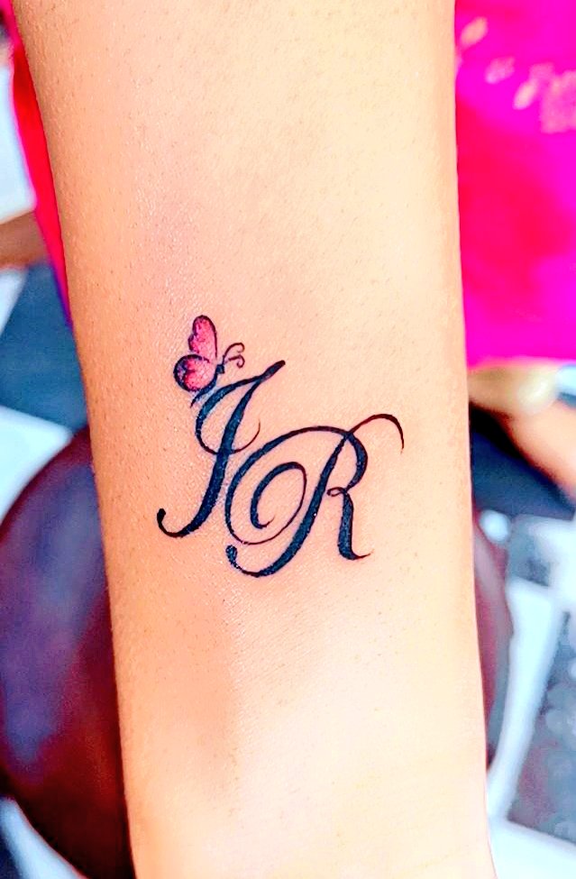 RJ letter tattoo ❤️ - The Tattoo Temple | Facebook