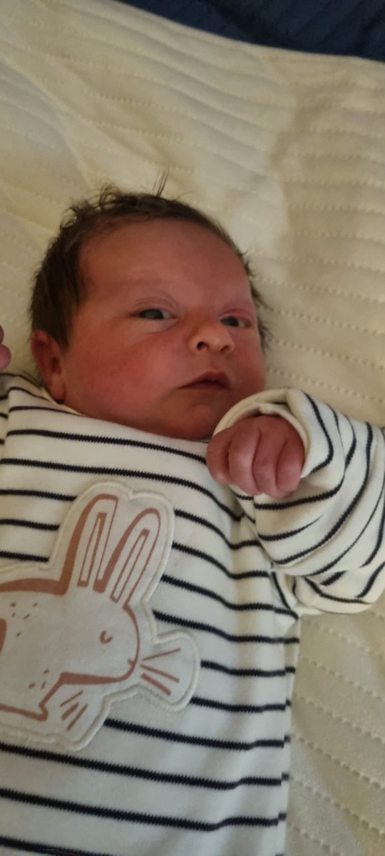grannygrumps70's tweet photo. @LynnParsonsUK well after 6days in slow labour my granddaughter Arya Grace arrived on the 27th December she is beautiful welcome to the world little one and congratulations Trev and Lauren https://t.co/8mU0TAFiix