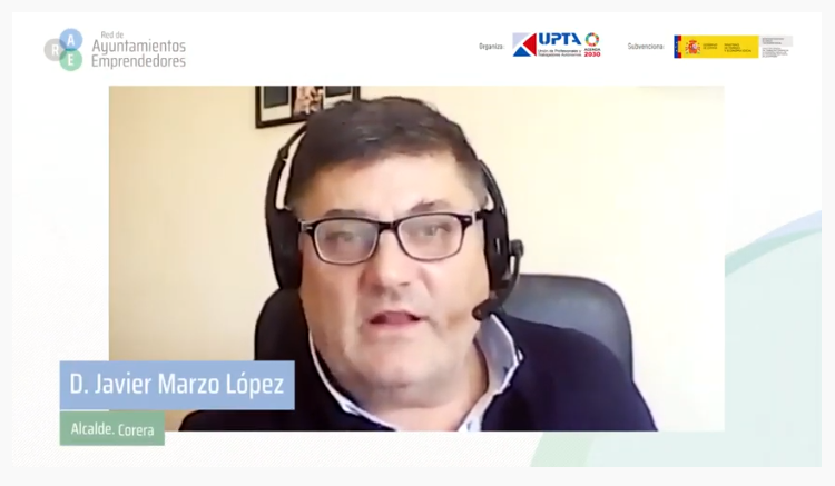 Impulsandotuneg's tweet photo. Turno para las intervenciones regionales: 
Ricardo Velasco. Alcalde de #Ventosa. Director General de Política Local. Gobierno de La Rioja 
 Javier Marzo López. Alcalde. #Corera
Ernesto Viguera. Alcalde. #Ocón
@upta_es  #AyuntamientosEmprendedores https://t.co/2eX2YTPz1S