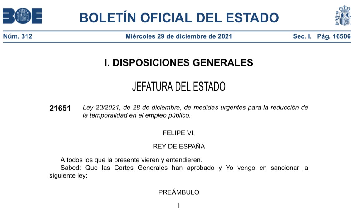No eran pocas las advertencias del Ejecutivo sobre cambios en la temporalidad de los funcionarios. Se modifica el Art. 10 y 11 del EBEP. Toca actualizar de nuevo temario. Echadle un vistazo a la ley. ¡Seguimos! #AcpolEB #EscalaBásica #OpoCNP #XXXVIII #CNP