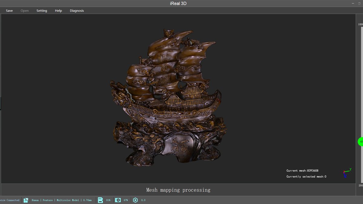 3DeVOK's tweet photo. ⛵ #Usersharing 3D Color Scanning Wood Carving with iReal 2E
🌟 Our new user practiced a quick scan of a wood carving when getting hold of #iReal2E 3D scanner the first time. The 3D model captured was great for a beginner.
#iReal3D #3dscanning #3dmodeling https://t.co/ahPjW0B3vH