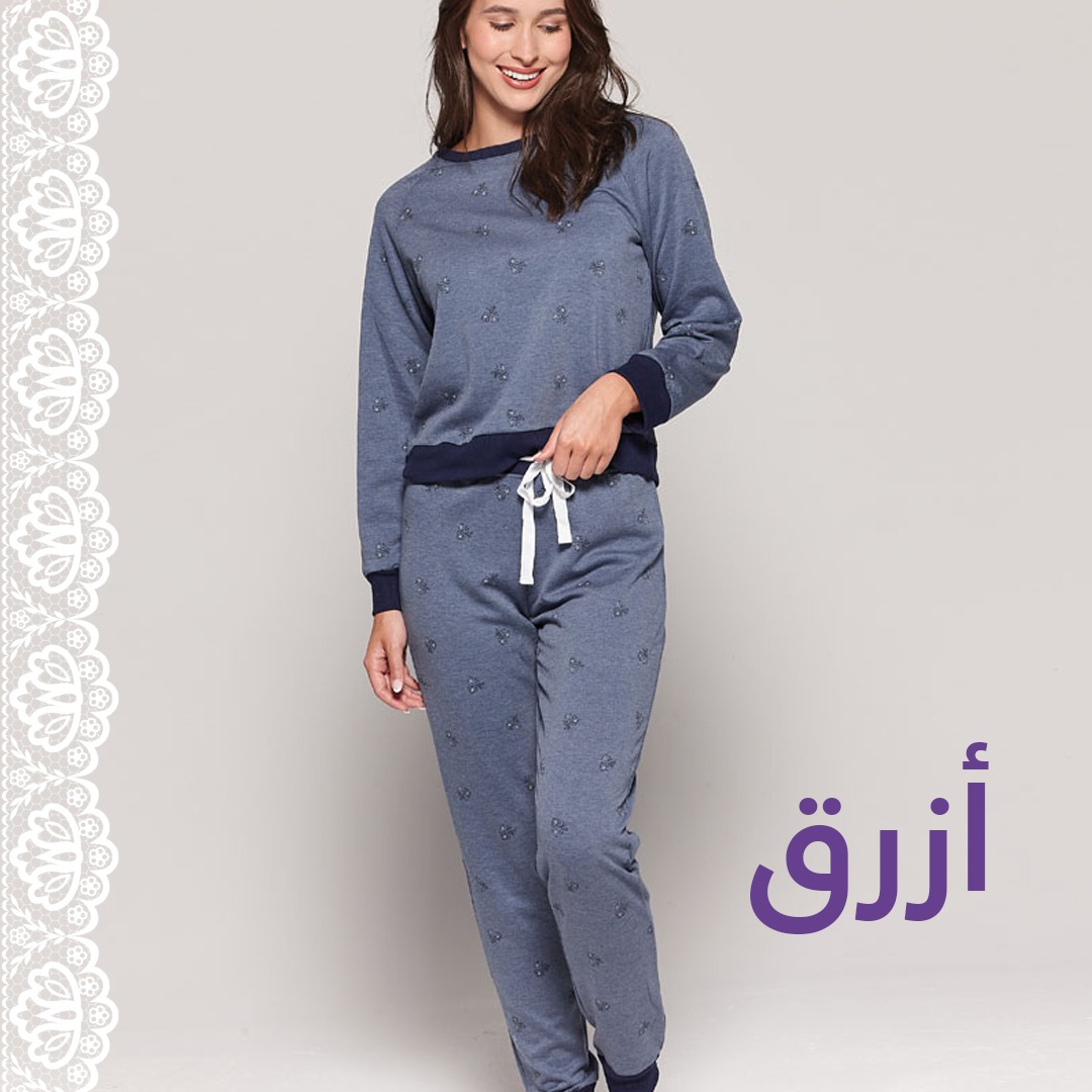 كل وحده تبغى تتدفى في الشتاء وتكون بكامل أناقتها , صحيح ؟!
 شوفي تشكيلة البجايم الشتويه بنقشاتها اللطيفة, ناعمه على بشرتك وتعطيكِ الدفئ اللي تحتاجيه .

متوفره بعدة الوان :  الرمادي - الازرق و الرمادي الفاتح 
رمز المنتج  LI117890