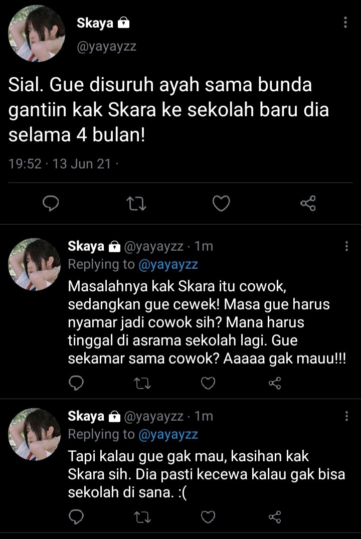 shinyalph's tweet photo. “Salah paham dalam hubungan memang menakutkan, tapi salah ngira diri sendiri gay? Fix, meresahkan.” ㅡSkaya &amp; The Big Boss https://t.co/KDpp9FymuD