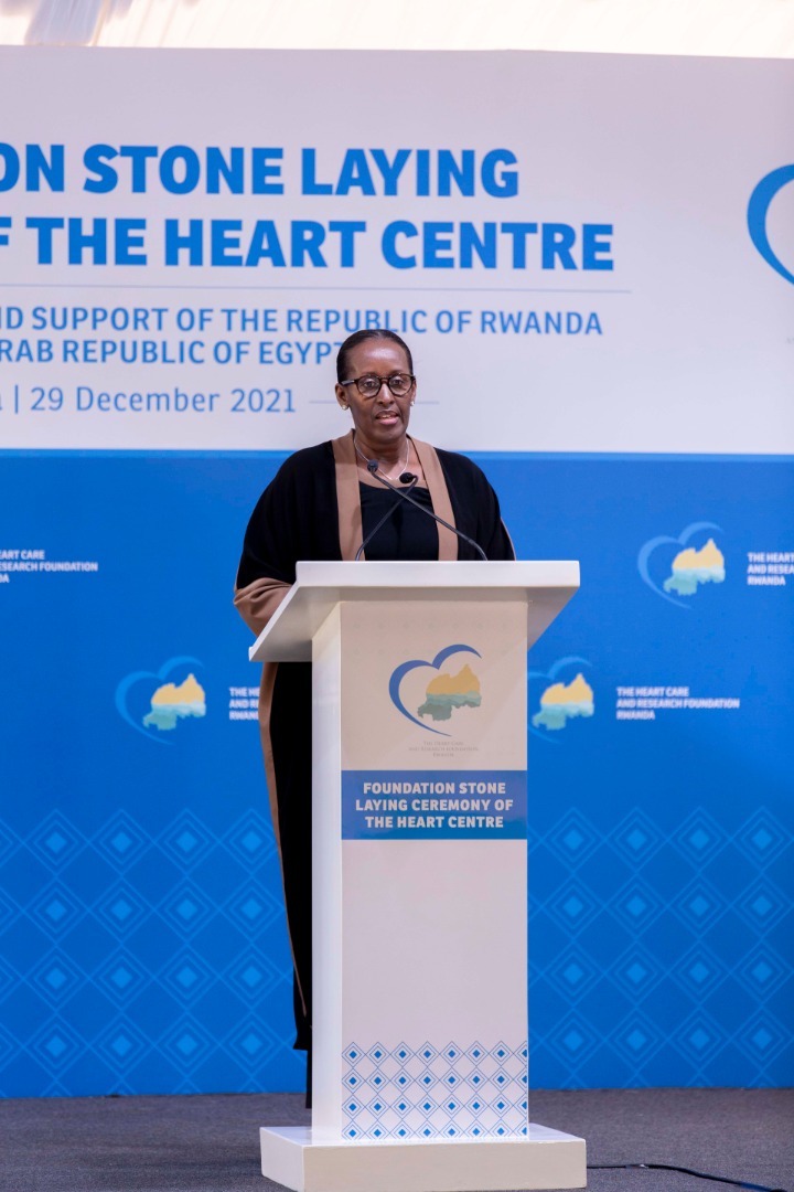 "Ending the year with the start of a construction project, of the necessity and scale of MY Heart Centre, is a perfect bridge into the healthy future we want to embrace as a people." - First Lady Jeannette Kagame