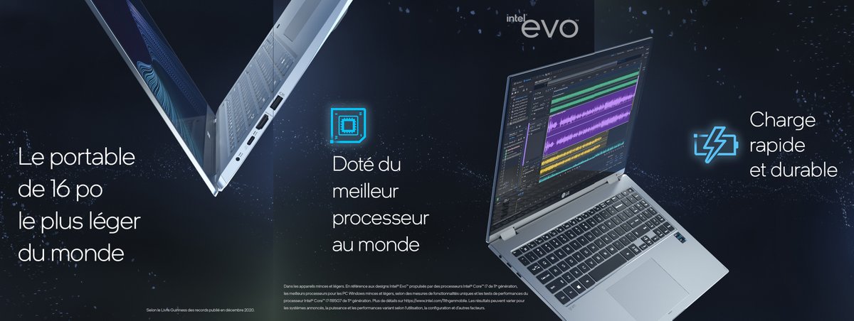 IntelFrance's tweet image. Un PC portable exceptionnel. Là où il y a le badge #Intel Evo, il y a de quoi vous assurer l'expérience que vous désirez. Charge rapide, batterie longue durée, sortie de veille instantanée et internet 3x plus rapide. intel.ly/3yZ3d9h

#IntelEVO #IntelPC #11thGen #IntelCore