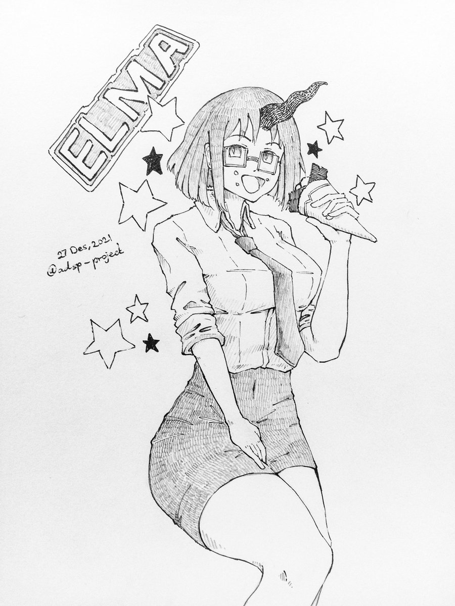 projrect's tweet image. Soo I've made a elma fan art from Kobayashi dragon maid :D

Hope you liked it ☺️