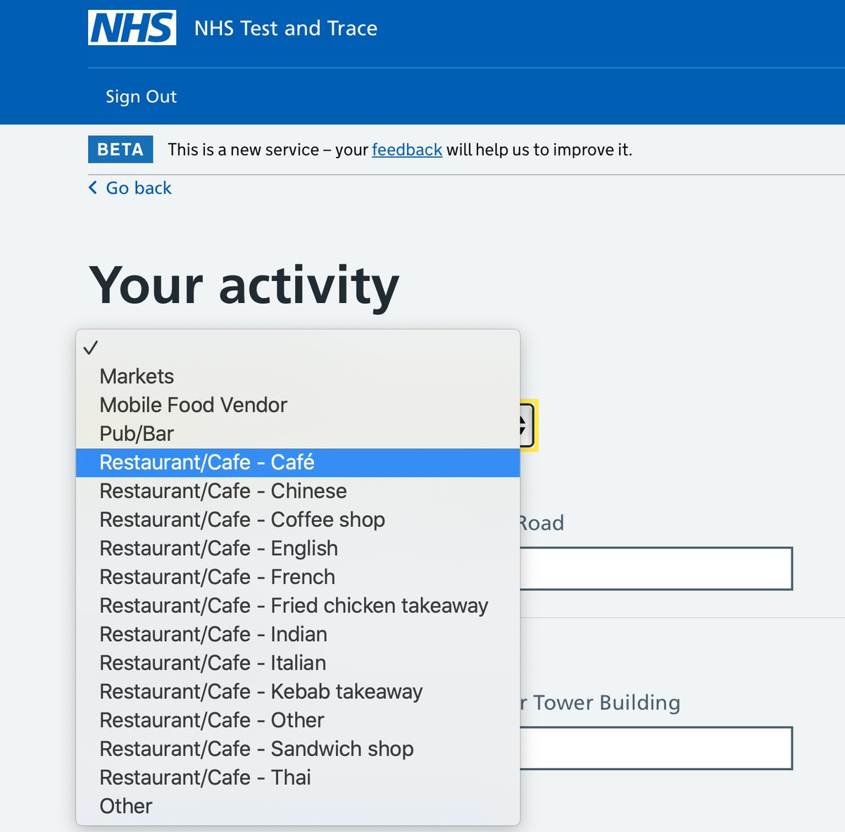 Why do contract tracers care whether I was eating French or Italian when I may have contracted the virus? A missed opportunity to get more important data such as size of restaurant, ventilation status, whether I was inside or outside on a terrace...
