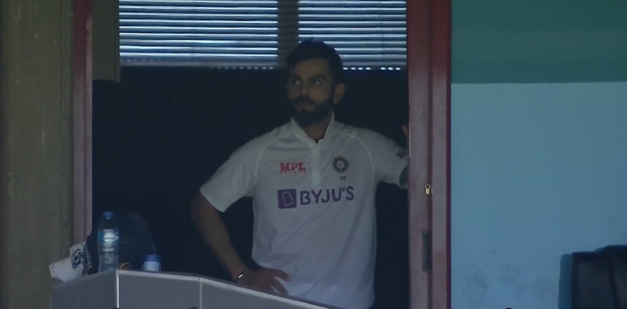 Virat Kohli left disappointed after being dismissed on Wednesday