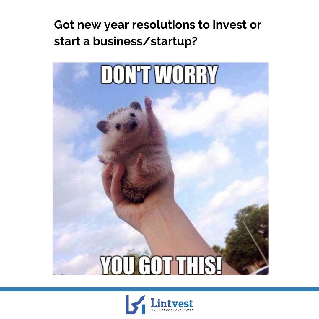 What is your new year resolution?

#lintvest #workwithlintvest #trustinlintvest #investing #investors #startup #startupindia #funding #businessgrowth #smallbusiness #SME #Indians #India #NewDelhi #mumbai #kolkata #chennai #information #Trending #TrendingNow #exploring