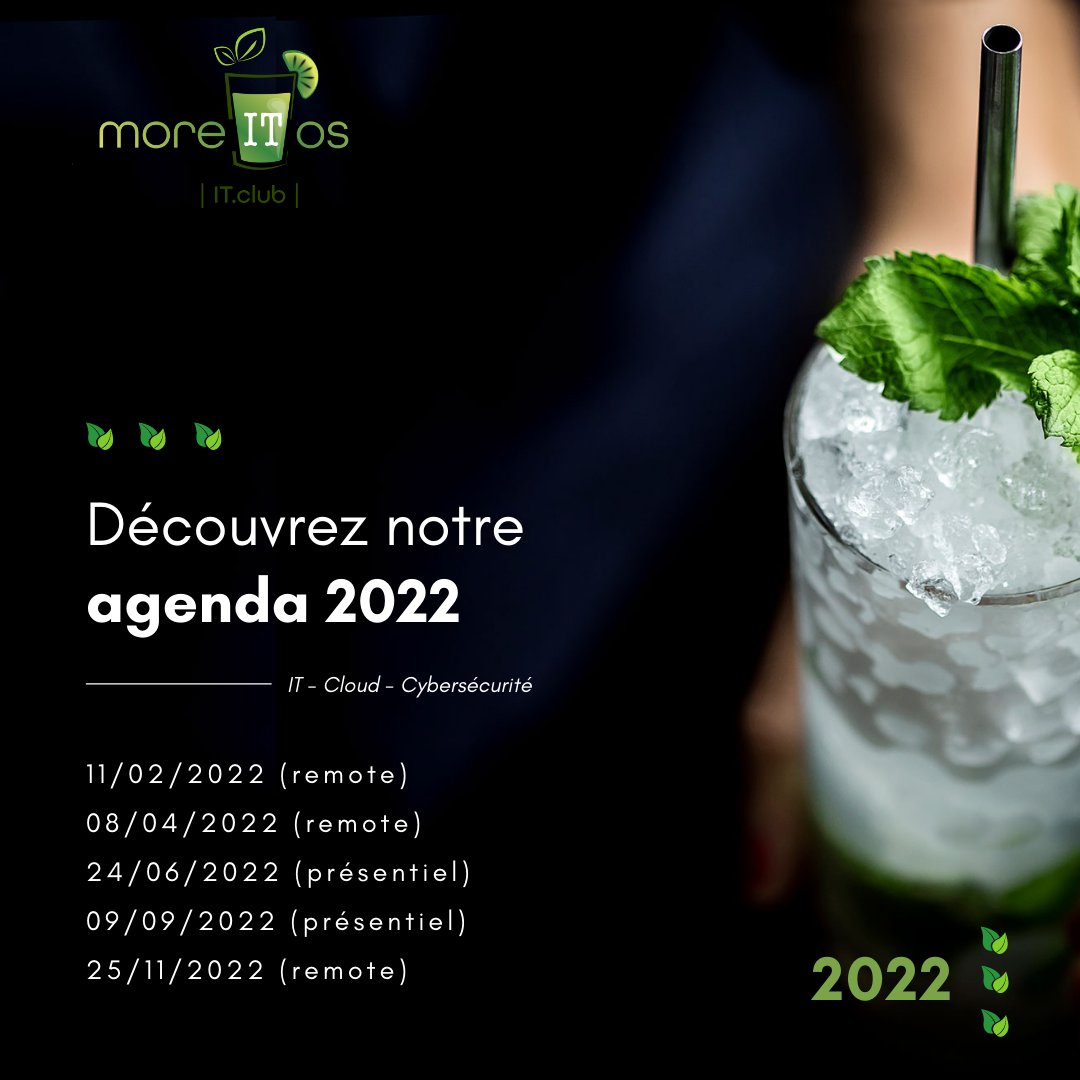 MoreITOS1's tweet photo. L'agenda de nos sessions 2022 est dévoilé ! Rejoignez-nous pour des présentations &amp; démonstrations autour du #cloud, de la #cybersecurite et de sujets IT modernes.

Infos &amp; inscriptions : https://t.co/J0X4phC2aV https://t.co/rdfa0PhRbr