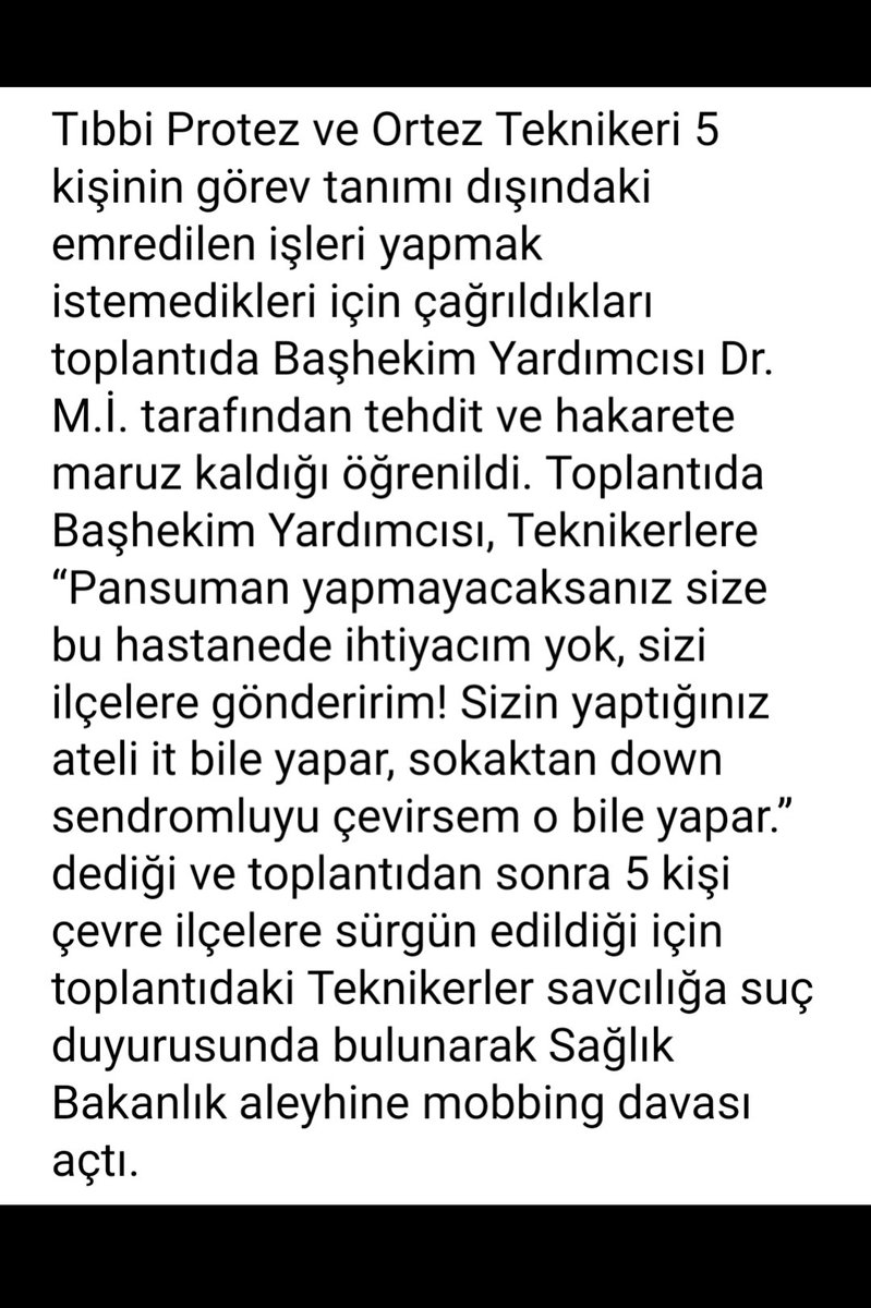 İşte liyakatsiz sistemin liyakatsiz yöneticileri. 
Liyakat öyle bir kavram ki;büyük koltuklara küçük ve alçak zihniyetlerin oturamayacağı bir kavram.Tüm hukuki argümanlarımızla mesai arkadaşlarımızın yanında olacağız. 
<a href="/IzmirValiligi/">T.C. İzmir Valiliği</a> 
#SaglikcininOnuruylaOynama