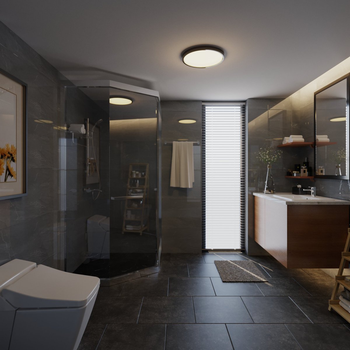 org_vs's tweet image. Bathroom interior rendering
