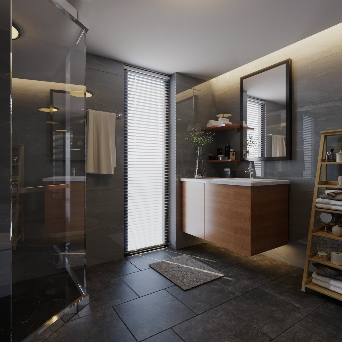 org_vs's tweet image. Bathroom interior rendering