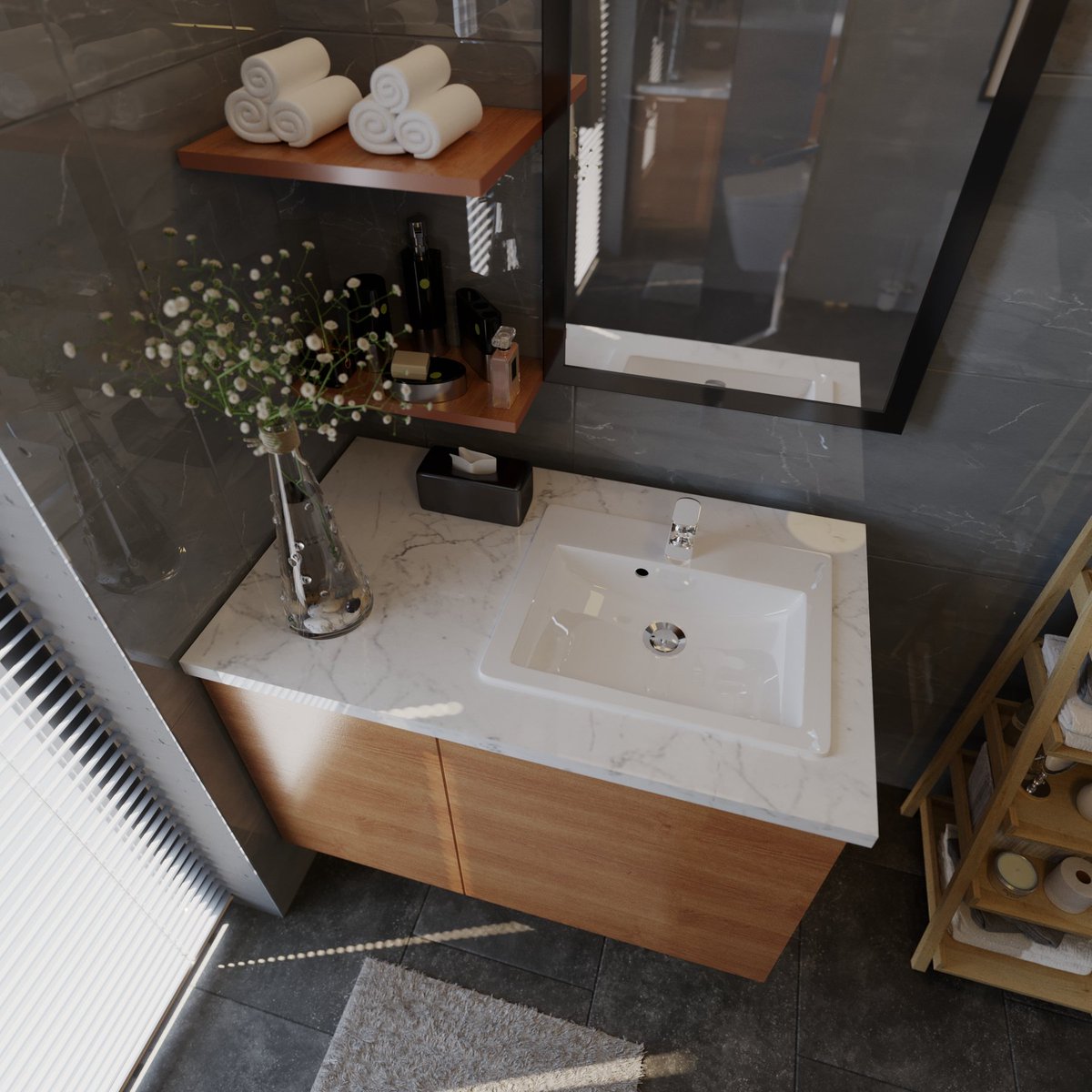 org_vs's tweet image. Bathroom interior rendering