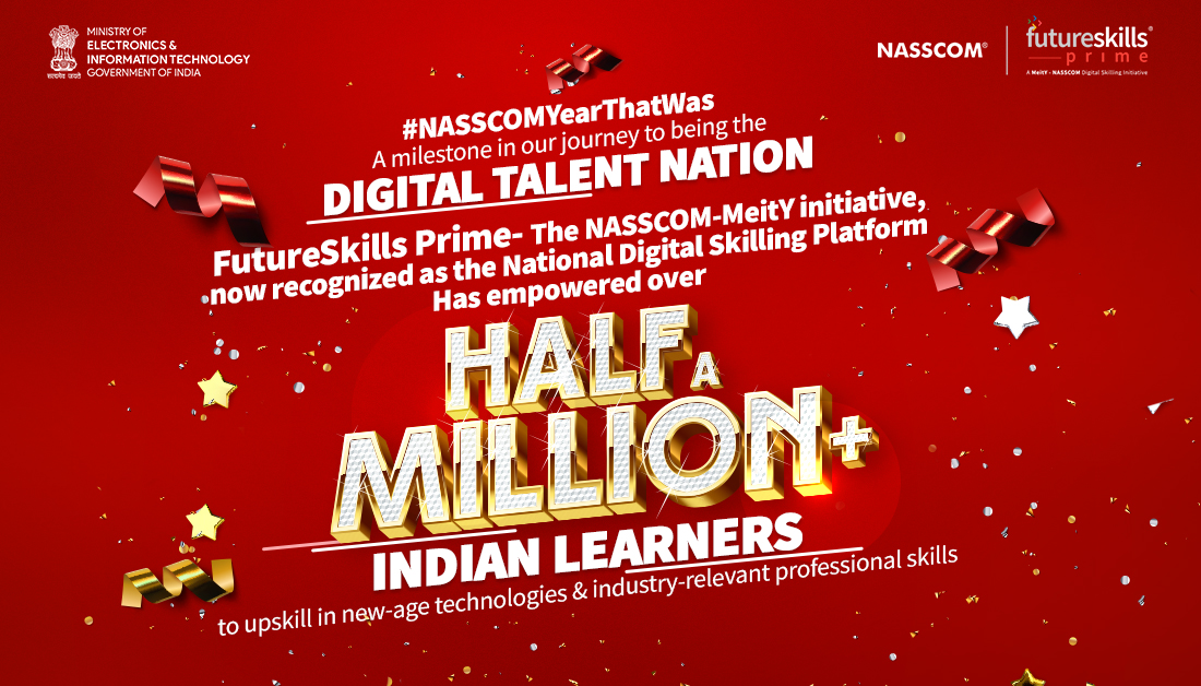 fsprimeofficial's tweet photo. 2021✨was an eventful year for us at NASSCOM #FutureSkillsPrime, having earned 5 Lakh+ learners & been recognized as the National Digital Skilling Platform. https://t.co/e2FvuKVfo7
#NASSCOMYearThatWas #NASSCOM #OneNASSCOM #SkilledForFuture #UpskillForIndia #SkillingRevolution https://t.co/vuUOUzgqyJ