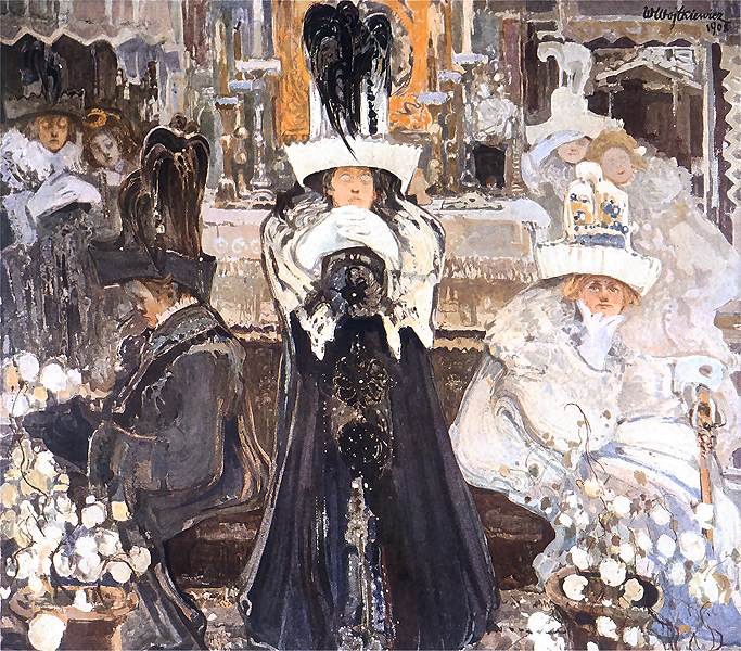 PLenFrance's tweet photo. #CeJourLà en 1879 naissait Witold #Wojtkiewicz, peintre 🇵🇱, représentant du courant #JeunePologne, figure de l'#ArtNouveau.
🎨 Peu connu en #France, il est découvert par André #Gide qui tombe sur ses 🖼️ en 1907 lors d'un voyage à Berlin et l'invite à exposer à la galerie #Druet. https://t.co/dHspagAzQM