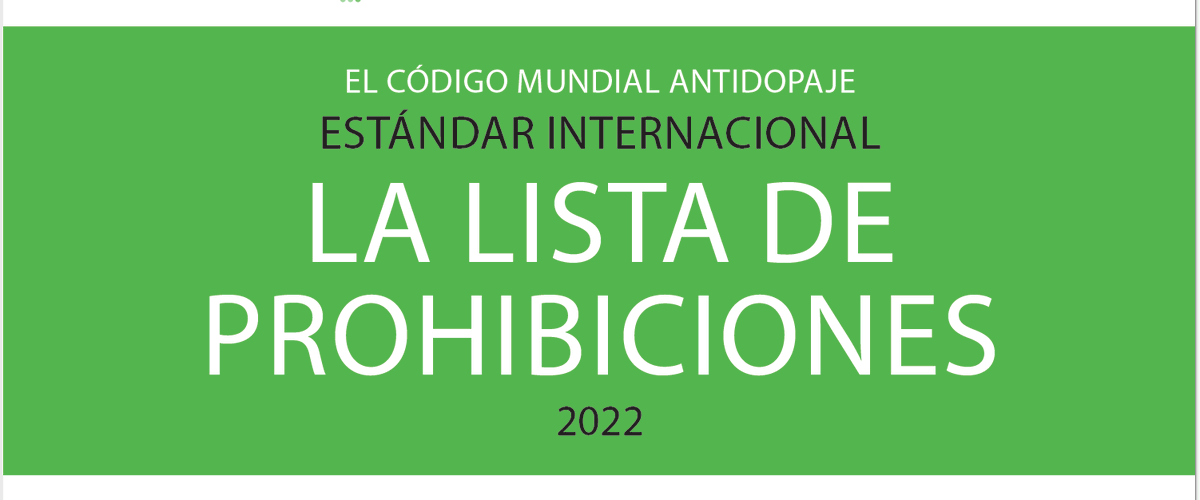 CELAD_esp's tweet photo. 🟢Consulta la Lista de Sustancias y Métodos prohibidos 2022🟢 Así como sus principales modificaciones #BlogAEPSAD
https://t.co/mvJRANvXxu https://t.co/LjMvKuELw8