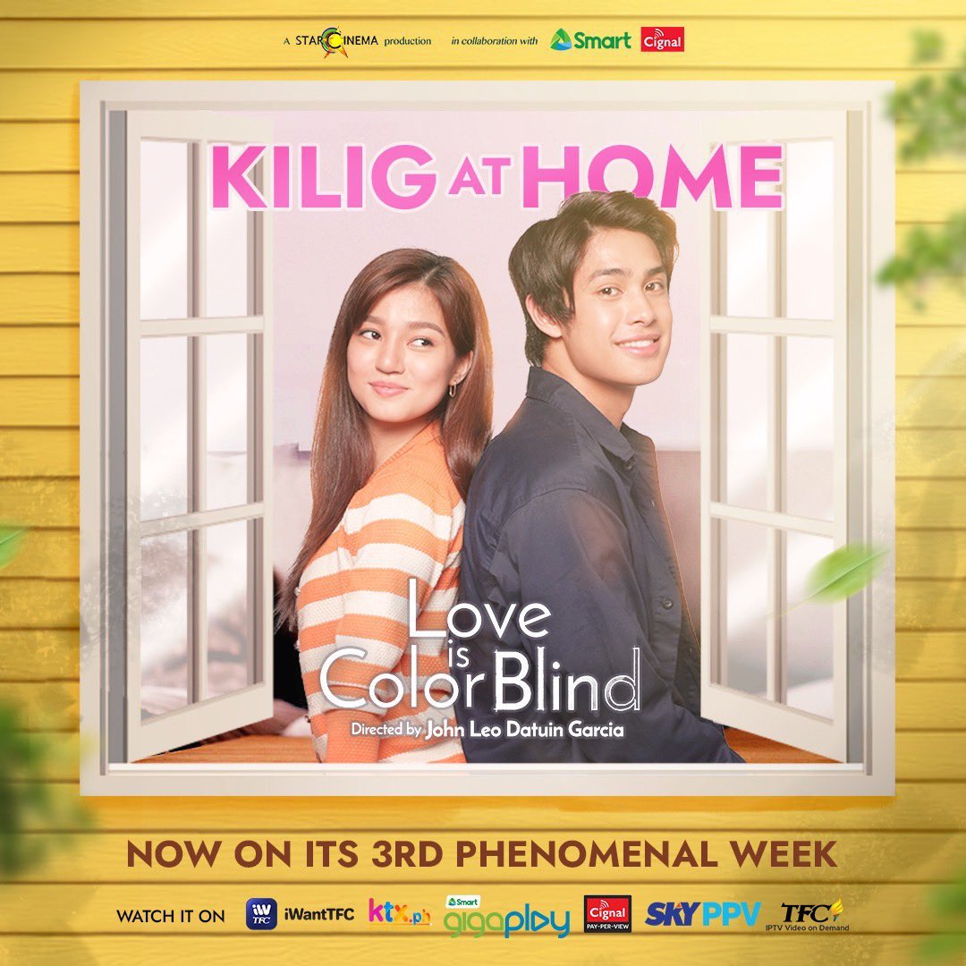 Donnymilove's tweet photo. Love is colorblind now streaming on itโs 3rd Phenomenal week! ๐ค๐ค
#loveiscolorbind
#DonBelle https://t.co/xhif6CLIjJ