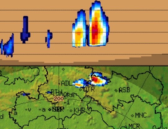 balaji25_t's tweet photo. SEVERE HAILSTORM WARNING ⚠️
Massive storms from #Narnoor of #Adilabad now moving towards #Kerameri, #Sirpur, #Wankidi, Asifabad of KB #Asifabad district, heavy rains and hailstorms expected ⚠️.
Crop damages expected 🙏 https://t.co/WCQfYjN98A