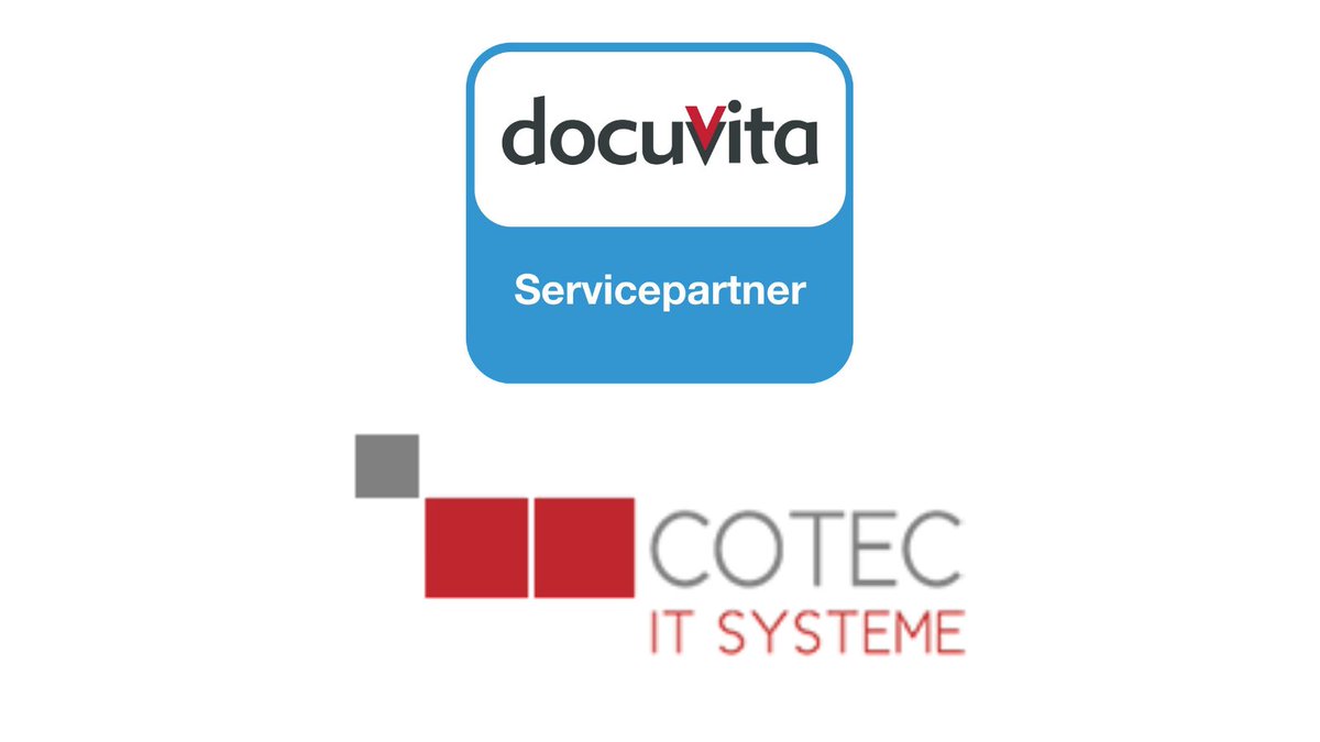 docuvita_DMS's tweet photo. Auch zwischen den Jahren sind wir produktiv und arbeiten an unserem Wachstum. So können wir uns noch vor dem Jahreswechsel über einen weiteren Servicepartner in unserer Runde freuen: COTEC IT-SYSTEME GmbH https://t.co/zM59gl8Tzj
