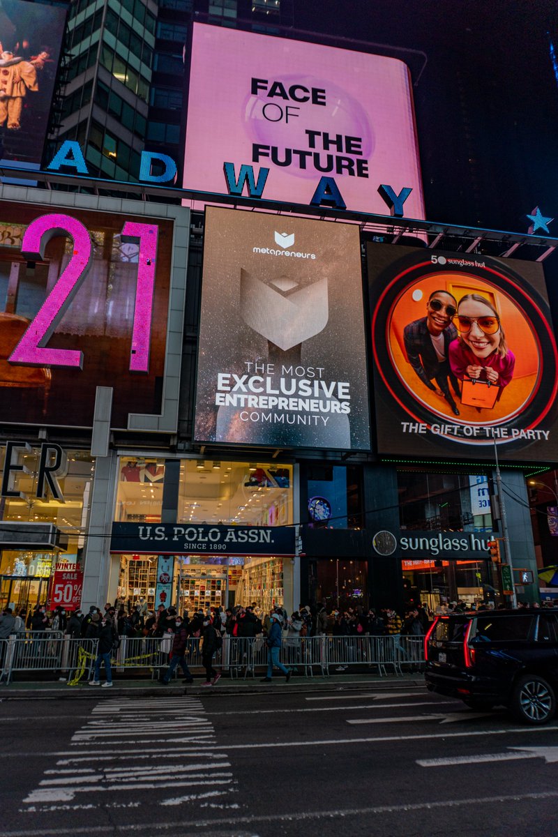 Probably nothing👀🔥 Can you spot us in Times Square?🏆 #NFTs #NFTCommunity