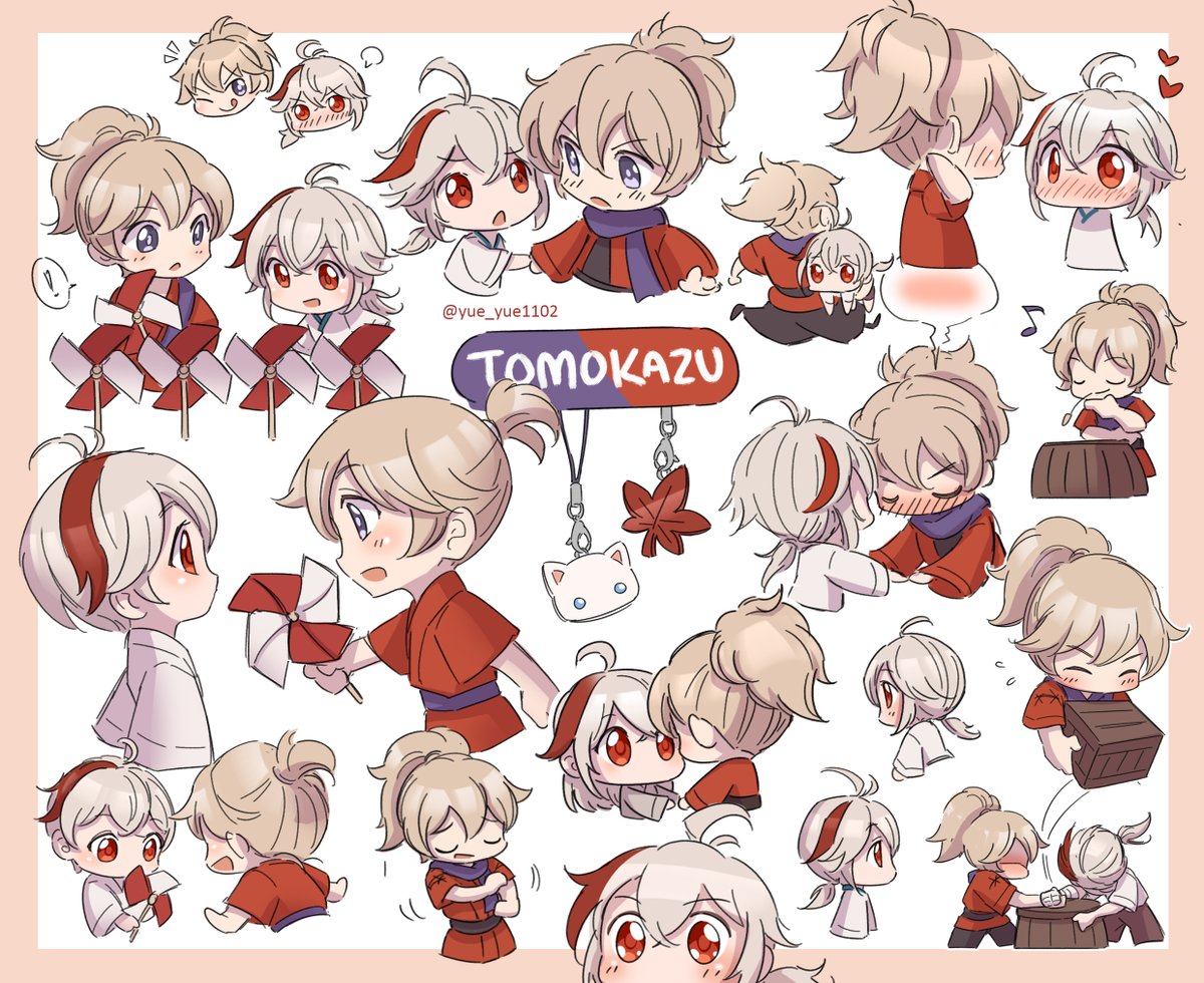 I compiled most of the chibis that I've drawn so far to see how grossly I fell in love with them 😳 