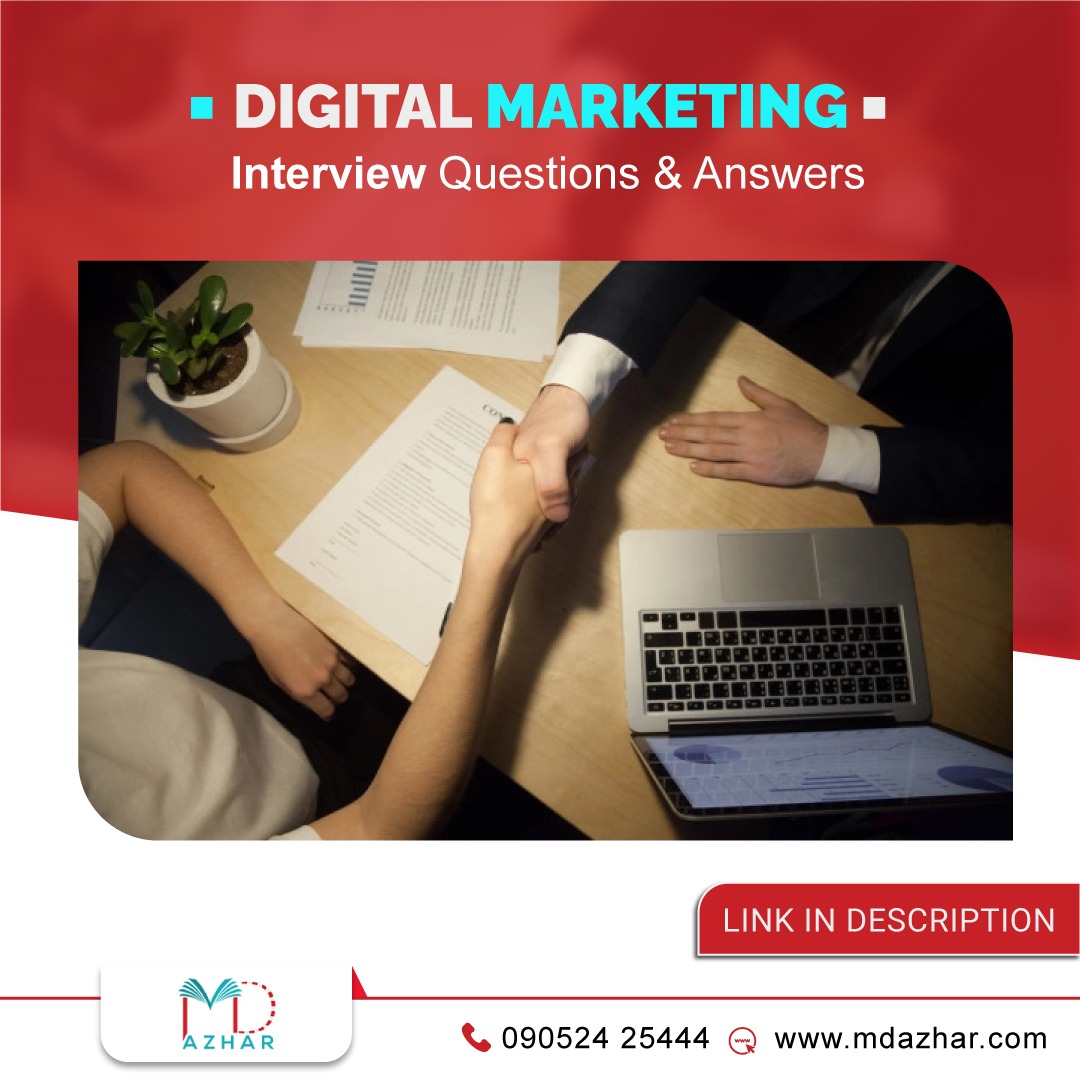 digitalazhar's tweet photo. While attending interviews in the digital marketing field various questions are being asked by the interviewers to analyse the capacity of the candidates.
Check out the link below
https://t.co/te0YKYdSZW
#Mdazhar #digitalmarketing #interview #QuestionsAnswers #students https://t.co/UrmV0Win24