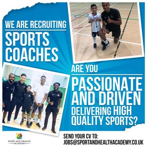S.A.H.A XI (@saha_xi) on Twitter photo Are you an aspiring or experienced sports coach? Sport and Health Academy have a range of employment opportunities, send your updated CV to jobs@sportandhealthacademy.co.uk and reference: 17373 Are you an aspiring or experienced sports coach? Sport and Health Academy have a range of employment opportunities, send your updated CV to jobs@sportandhealthacademy.co.uk and reference: 17373