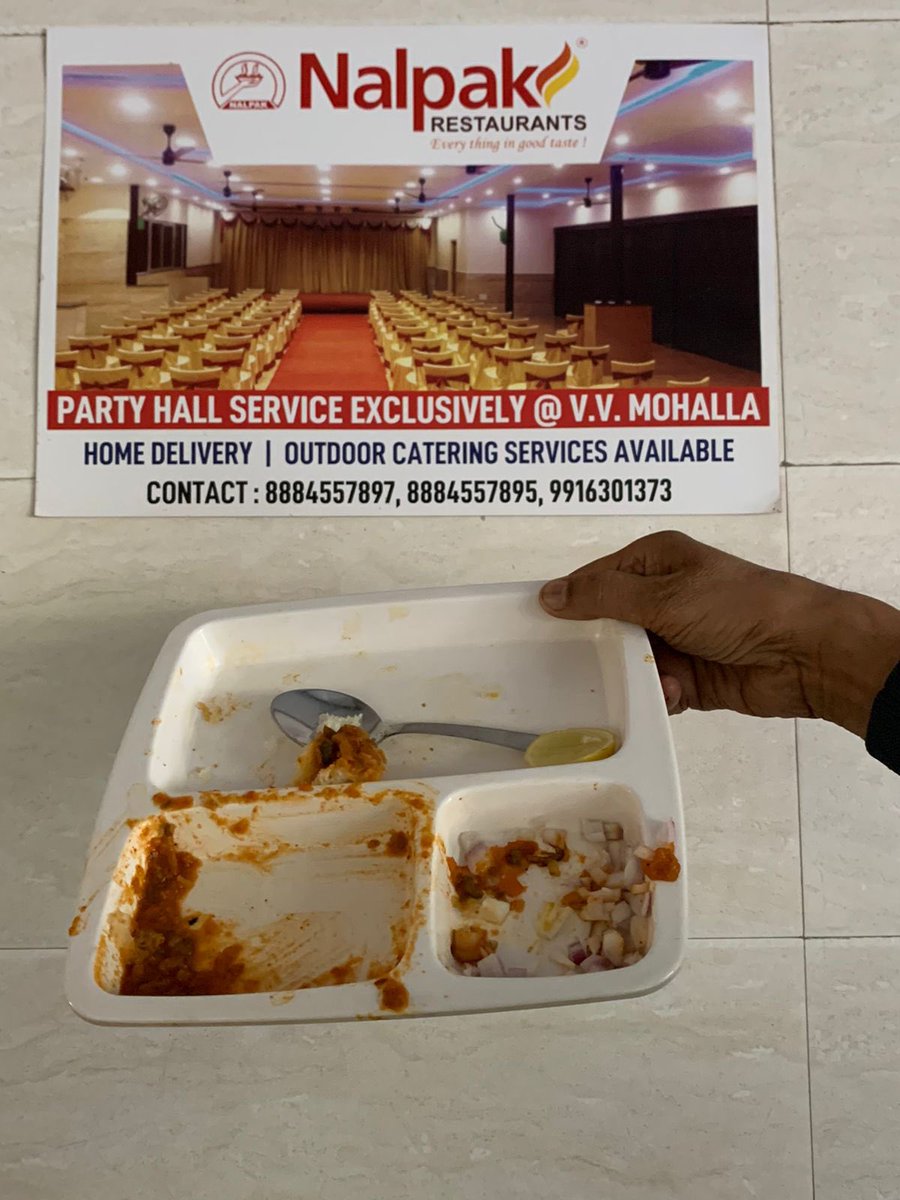 ssup_abhishek's tweet photo. Nalpak Restaurant, Mysore is offering bad quality unhygienic food to visitors. Cockroach in Pav Bhaji. Rude behaviour of waiters. Pathetic experience. @KarnatakaWorld @PIBBengaluru @oyster08 @BertyThomas https://t.co/QsYOm52GPC