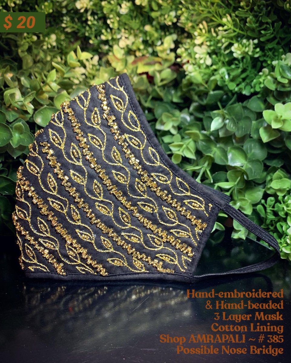 ShopAmrapali's tweet photo. #Handembroidered #face #masks by @ShopAmrapali 🇺🇸 
Free Shipping. Order Now

https://t.co/fgp4ZGnv2e

#OmicronVariant 
#COVID19 
#fabricmasks 
#FaceMasks 
#maskup  
#frontlineworkers 
#MaskUp 
#portland
#oregon
#fabricmasks 
#MaskMandate 
#women
#black
#gold
#sustainablefashion https://t.co/gwixeedhkn