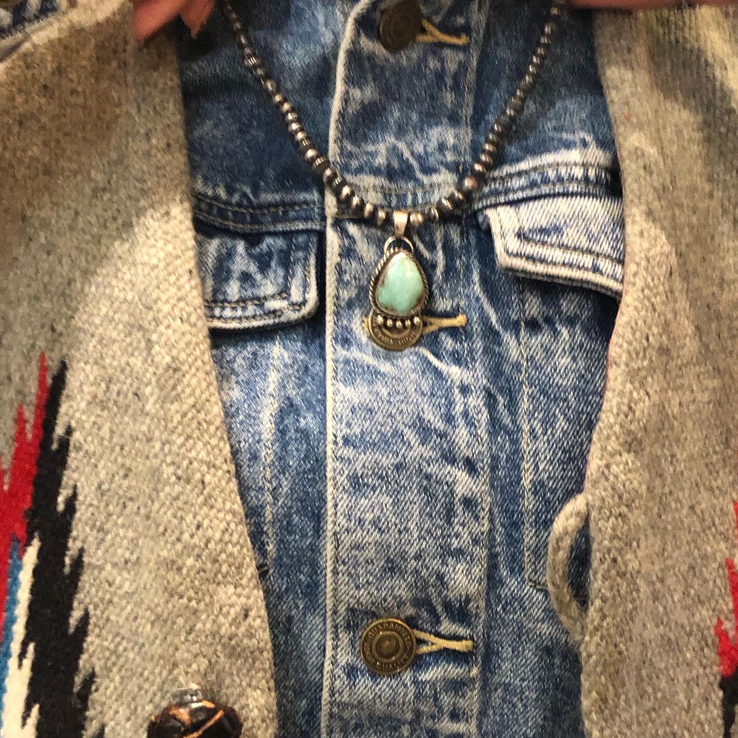 Horizon立川 Royston Turquoise Silver Beads 淡いグリーンのロイストンターコイズ シルバーのビーズを燻し艶消しに仕上げたシルバービーズネックレス 相性抜群 12 075 Tax In ペンダント 23 550 Tax In シルバービーズ62cm
