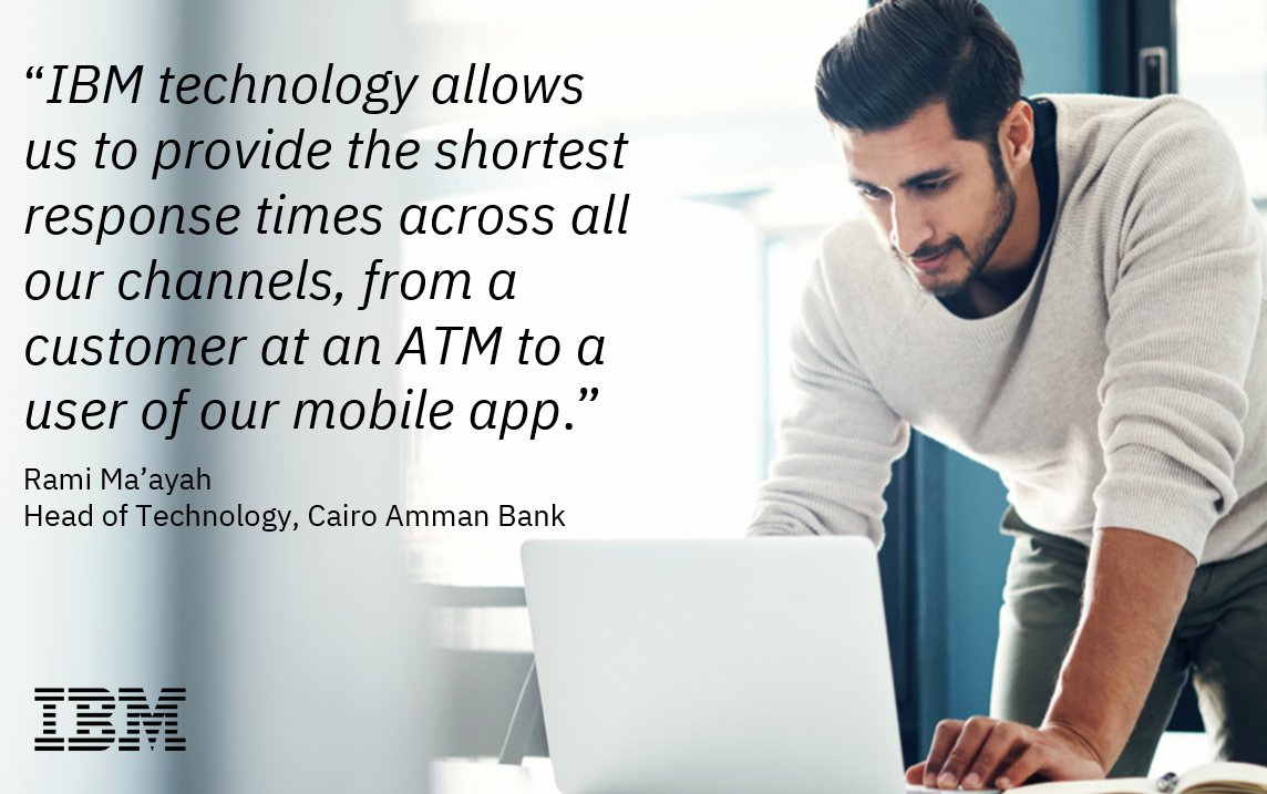 LivSerbanescu's tweet photo. Cairo Amman Bank relies on #IBMPower and #IBMFlashSystem to achieve its digital transformation goals #IBMclientsuccess: https://t.co/ZHGEYl3tGa https://t.co/B4JMA5raKe