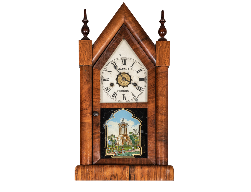 wellingtncounty's tweet photo. #DYK clocks are small machines driven by gears. Check out all the gears in this steeple clock on display this January in #ForOldTimeSake! @SenatorRobBlack https://t.co/ChpR3U67uq https://t.co/GQEAy4Vned
